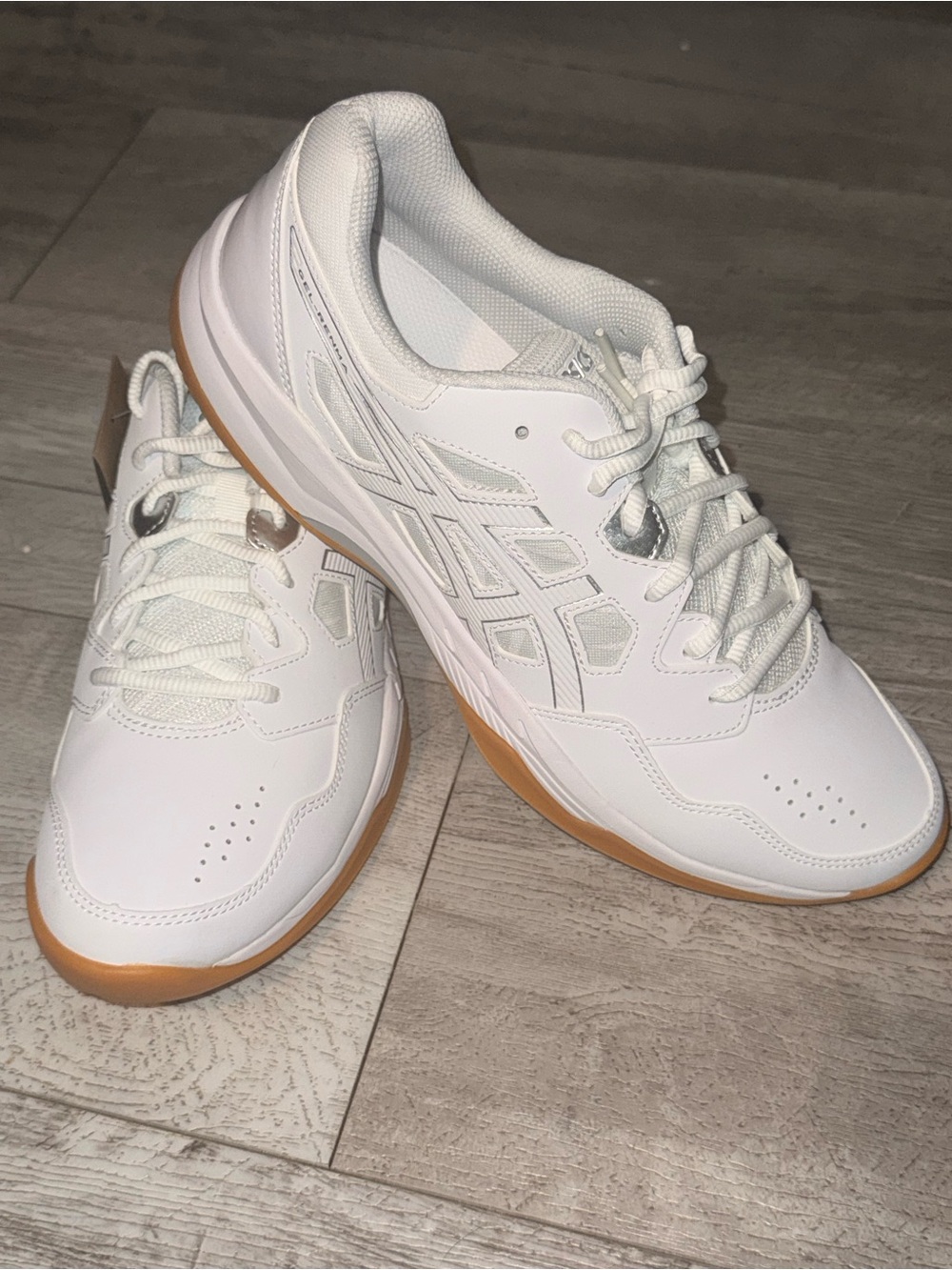 ASICS GEL-RENMA Women’s Pickleball Shoes White Silver Size 11 NWT